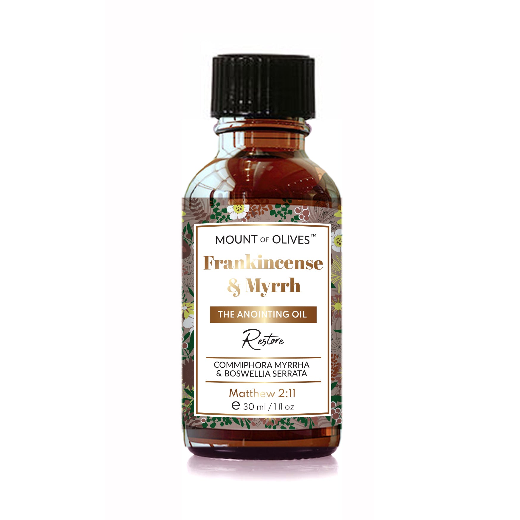 Frankincense & Myrrh Anointing Oil With Cosmeceuticals Derived from Biblical Botanicals