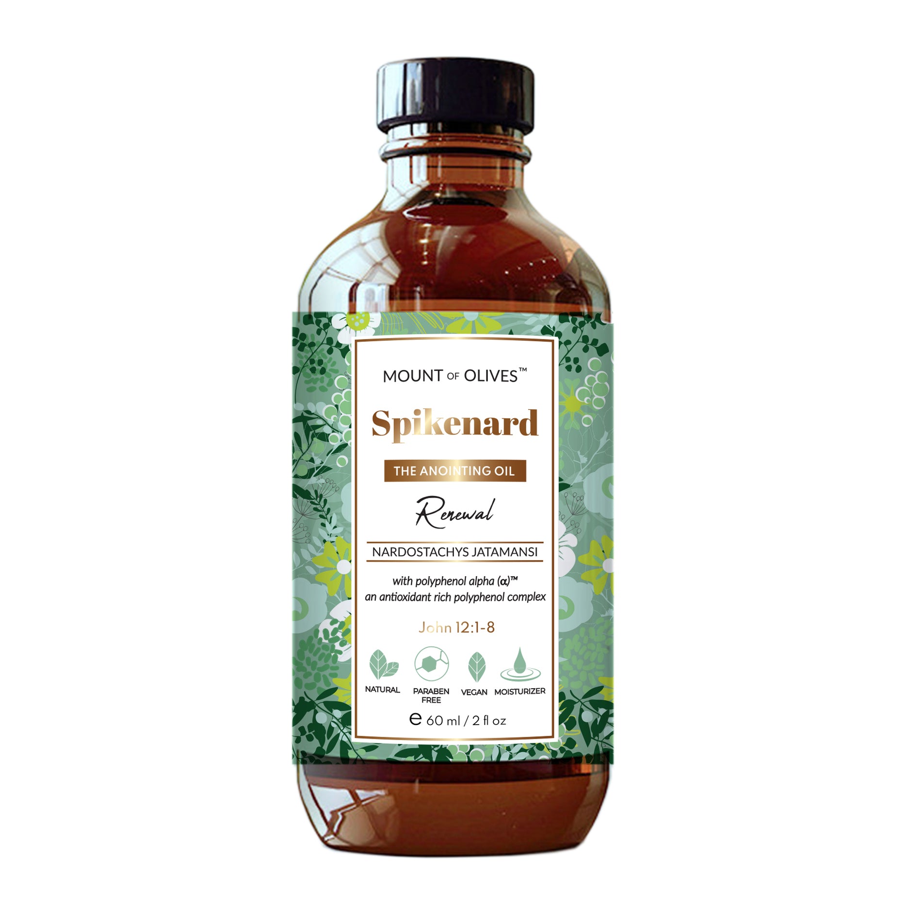 Spikenard Anointing Oil With Cosmeceuticals Derived from Biblical Botanicals