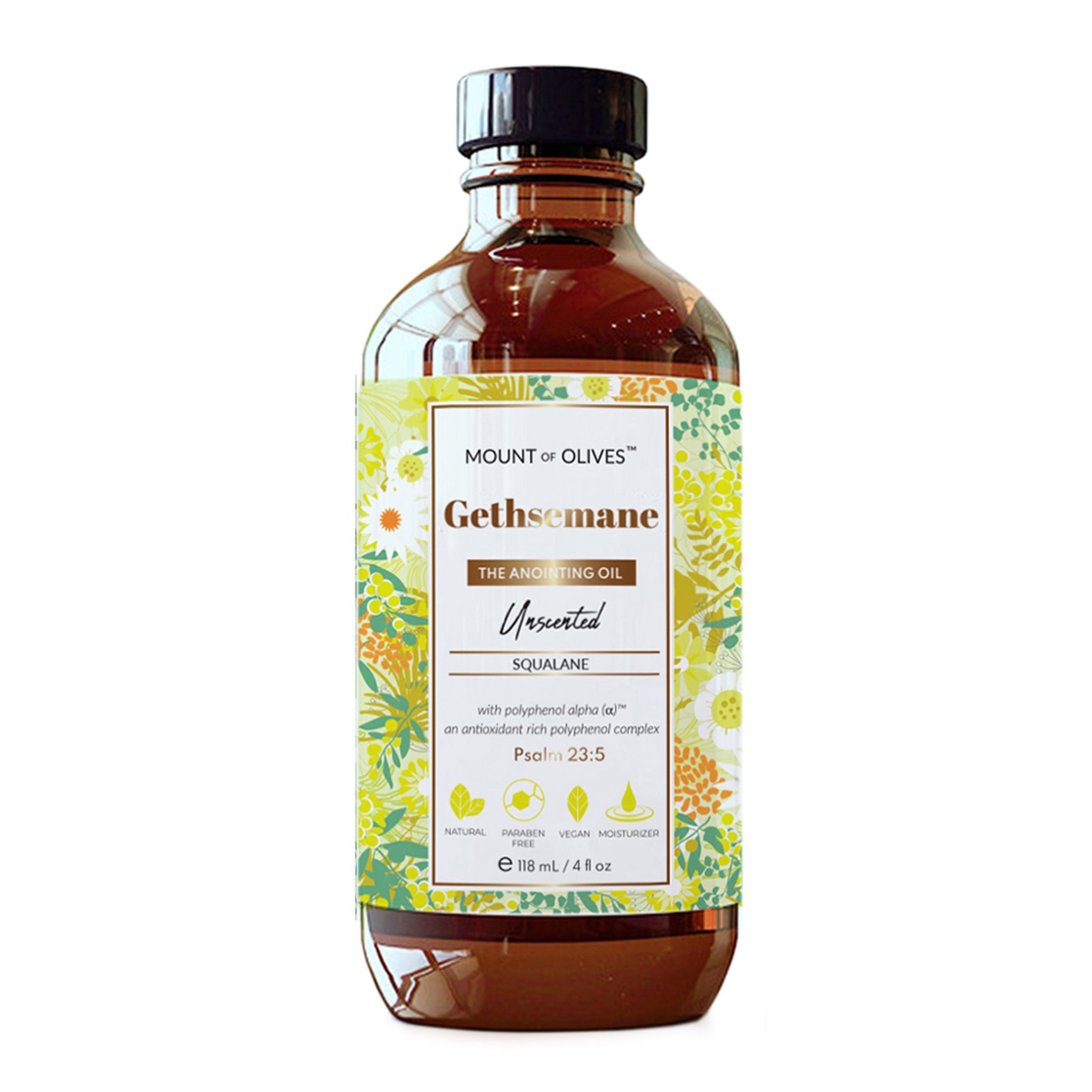 Gethsemane Anointing Oil (Unscented) With Cosmeceuticals Derived from Biblical Botanicals