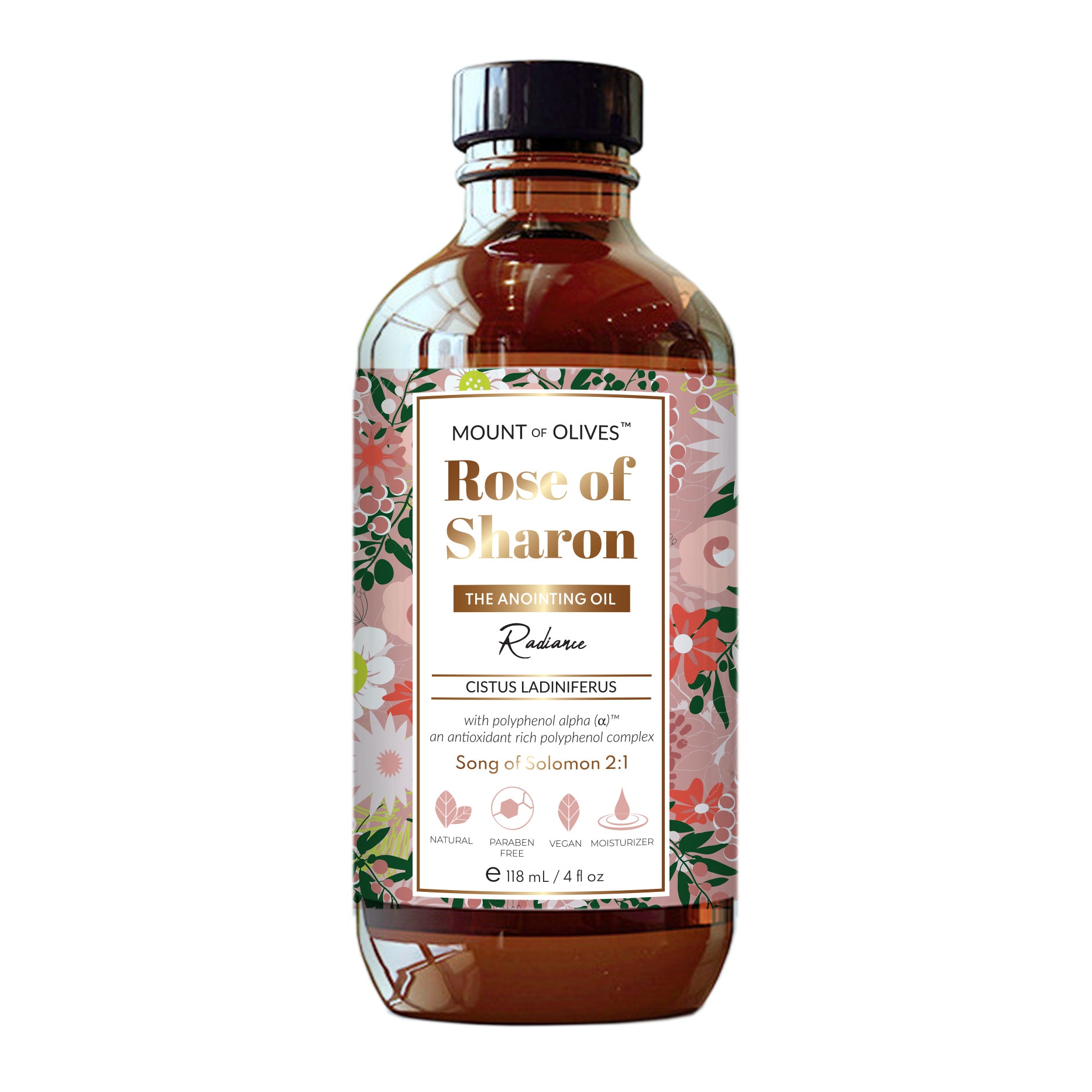 Rose of Sharon Anointing Oil With Cosmeceuticals Derived from Biblical Botanicals