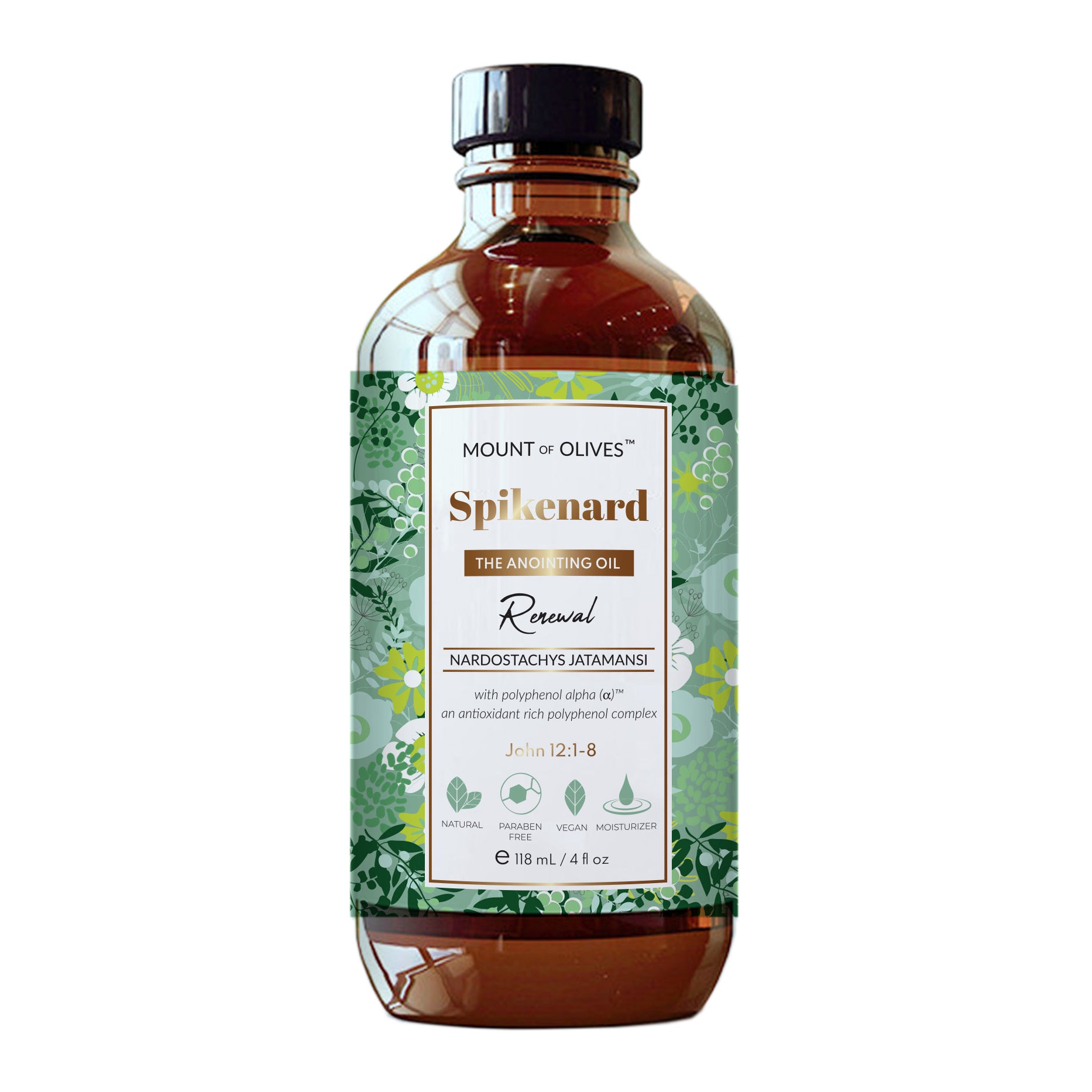 Spikenard Anointing Oil With Cosmeceuticals Derived from Biblical Botanicals