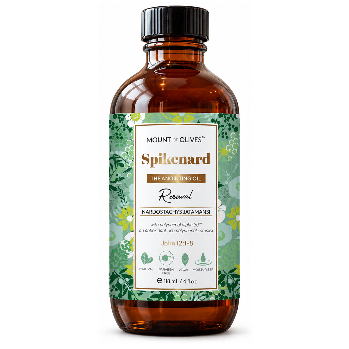 Mount of Olives Spikenard Anointing Oil, 4 fl oz bottle