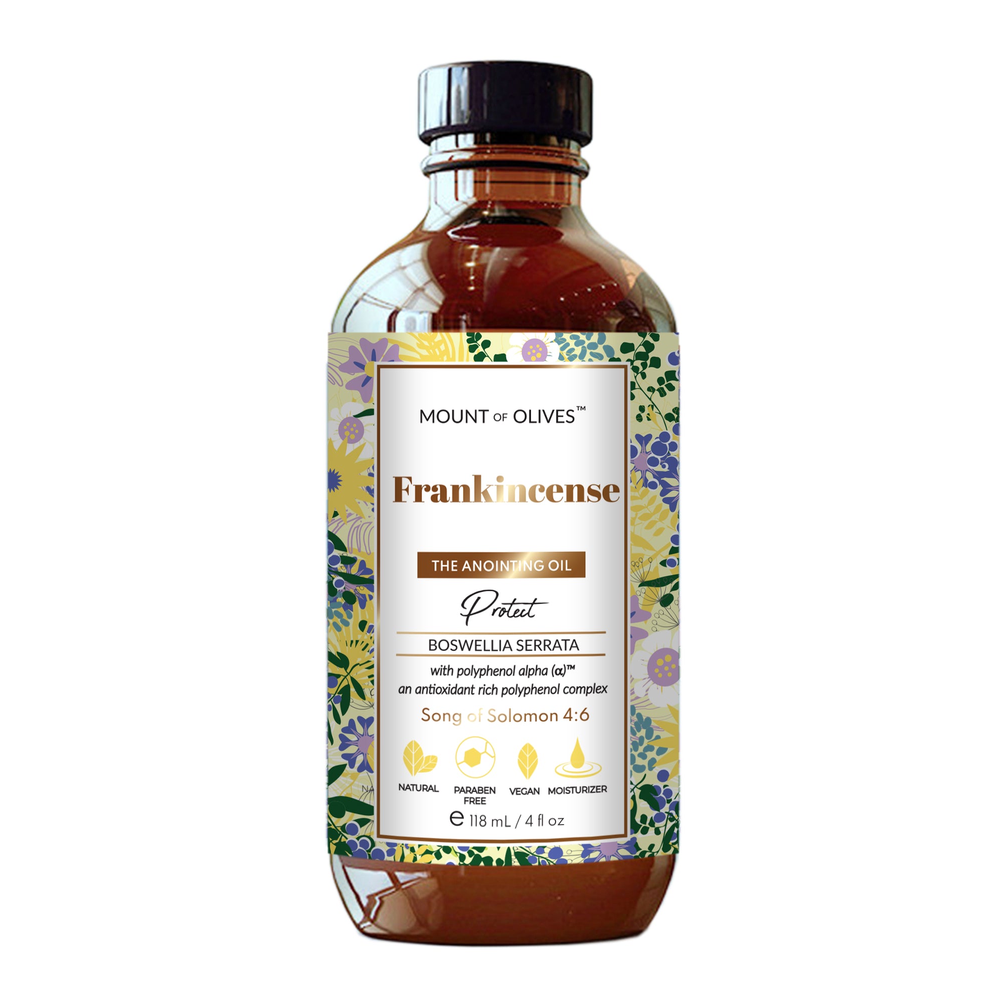 Frankincense Anointing Oil With Cosmeceuticals Derived from Biblical Botanicals